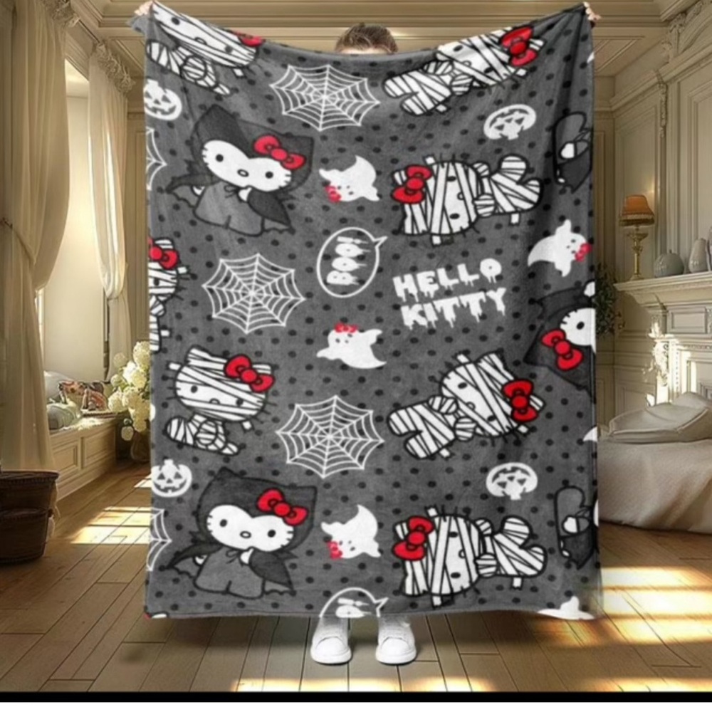 - Blush fluffy blanket